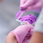 The denture creation process begins with impressions taken from your mouth